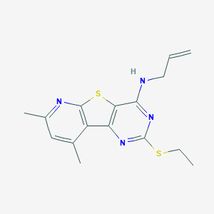 N-allyl-2-(ethylsulfanyl)-7,9-dimethylpyrido[3',2':4,5]thieno[3,2-d]pyrimidin-4-amine