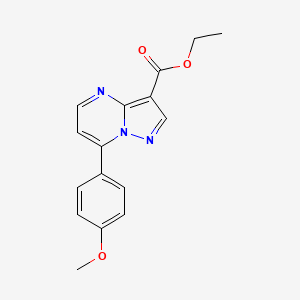 Ethyl 7-(4-methoxyphenyl)pyrazolo[1,5-a]pyrimidine-3-carboxylate