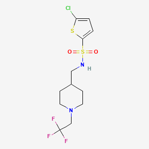 5-Chloro-N-[[1-(2,2,2-trifluoroethyl)piperidin-4-yl]methyl]thiophene-2-sulfonamide