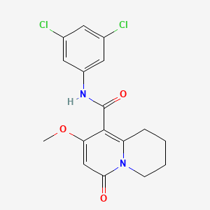 N-(3,5-dichlorophenyl)-8-methoxy-6-oxo-1,3,4,6-tetrahydro-2H-quinolizine-9-carboxamide