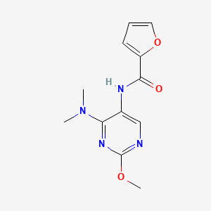 molecular formula C12H14N4O3 B2584709 N-(4-(dimethylamino)-2-methoxypyrimidin-5-yl)furan-2-carboxamide CAS No. 1797622-17-3