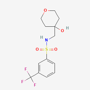 N-((4-hydroxytetrahydro-2H-pyran-4-yl)methyl)-3-(trifluoromethyl)benzenesulfonamide