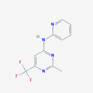2-methyl-N-(pyridin-2-yl)-6-(trifluoromethyl)pyrimidin-4-amine