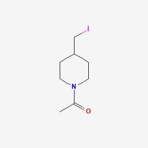 molecular formula C8H14INO B2584723 1-(4-(Iodomethyl)piperidin-1-yl)ethanone CAS No. 1353954-96-7