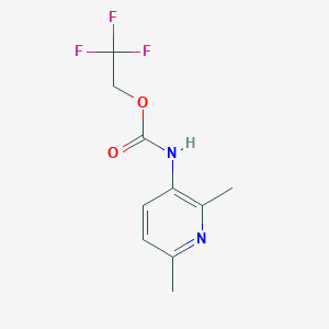 molecular formula C10H11F3N2O2 B2584729 2,2,2-三氟乙基 N-(2,6-二甲基吡啶-3-基)氨基甲酸酯 CAS No. 1526725-49-4