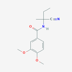N-(1-cyano-1-methylpropyl)-3,4-dimethoxybenzamide
