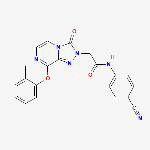 N-(4-cyanophenyl)-2-[8-(2-methylphenoxy)-3-oxo[1,2,4]triazolo[4,3-a]pyrazin-2(3H)-yl]acetamide