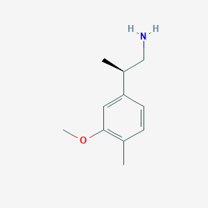 (2R)-2-(3-Methoxy-4-methylphenyl)propan-1-amine