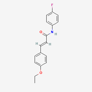 molecular formula C17H16FNO2 B2584754 (2E)-3-(4-乙氧基苯基)-N-(4-氟苯基)丙-2-烯酰胺 CAS No. 297149-85-0