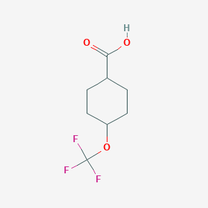 molecular formula C8H11F3O3 B2584757 4-(三氟甲氧基)环己烷甲酸 CAS No. 1227187-82-7