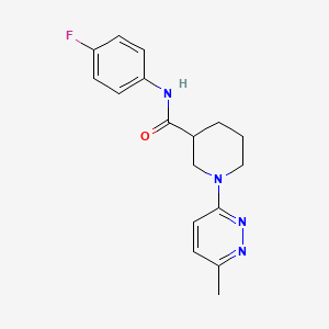 molecular formula C17H19FN4O B2584768 N-(4-氟苯基)-1-(6-甲基吡啶并嘧啶-3-基)哌啶-3-甲酰胺 CAS No. 2195877-64-4