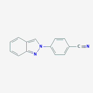 molecular formula C14H9N3 B258477 4-(2H-indazol-2-yl)benzonitrile 