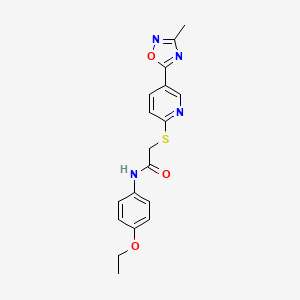 N-(4-ethoxyphenyl)-2-((5-(3-methyl-1,2,4-oxadiazol-5-yl)pyridin-2-yl)thio)acetamide