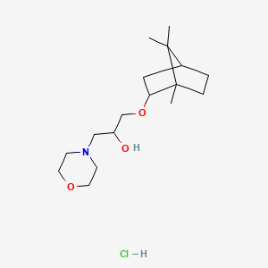 1-morpholino-3-(((1S,4R)-1,7,7-trimethylbicyclo[2.2.1]heptan-2-yl)oxy)propan-2-ol hydrochloride