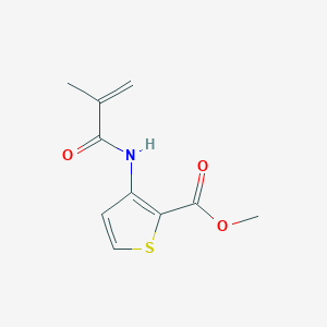 molecular formula C10H11NO3S B2584793 3-(甲基丙烯酰氨基)-2-噻吩甲酸甲酯 CAS No. 303985-94-6