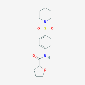 molecular formula C16H22N2O4S B258480 N-[4-(piperidinosulfonyl)phenyl]tetrahydro-2-furancarboxamide 