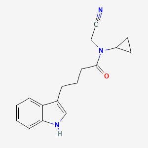 molecular formula C17H19N3O B2584805 N-(cyanomethyl)-N-cyclopropyl-4-(1H-indol-3-yl)butanamide CAS No. 1223631-99-9