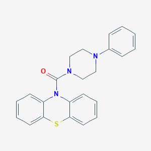 molecular formula C23H21N3OS B2584812 4-Phenylpiperazinyl phenothiazin-10-yl ketone CAS No. 432525-24-1