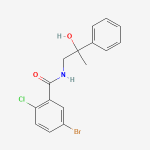 molecular formula C16H15BrClNO2 B2584815 5-溴-2-氯-N-(2-羟基-2-苯基丙基)苯甲酰胺 CAS No. 1351607-77-6