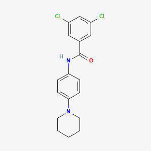 molecular formula C18H18Cl2N2O B2584819 3,5-dichloro-N-(4-piperidinophenyl)benzenecarboxamide CAS No. 860609-12-7