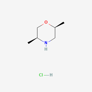 molecular formula C6H14ClNO B2584821 (2S,5S)-2,5-Dimethylmorpholine hydrochloride CAS No. 1820580-79-7; 68043-56-1