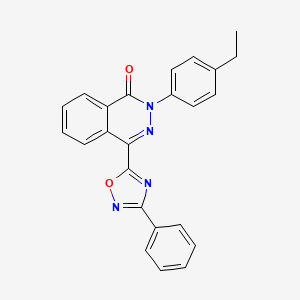 2-(4-ethylphenyl)-4-(3-phenyl-1,2,4-oxadiazol-5-yl)phthalazin-1(2H)-one