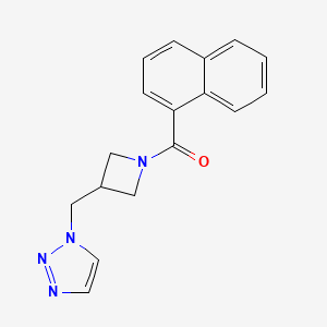 Naphthalen-1-yl-[3-(triazol-1-ylmethyl)azetidin-1-yl]methanone