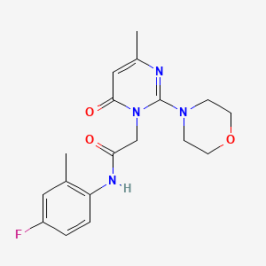N-(4-fluoro-2-methylphenyl)-2-(4-methyl-2-morpholin-4-yl-6-oxopyrimidin-1(6H)-yl)acetamide