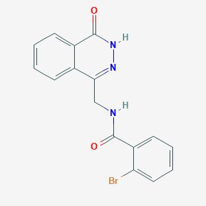 2-bromo-N-[(4-oxo-3H-phthalazin-1-yl)methyl]benzamide
