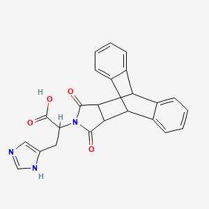 2-(12,14-dioxo-11,12,14,15-tetrahydro-9H-9,10-[3,4]epipyrroloanthracen-13(10H)-yl)-3-(1H-imidazol-5-yl)propanoic acid