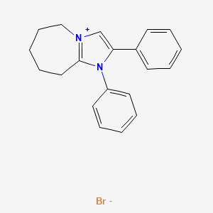 1,2-diphenyl-6,7,8,9-tetrahydro-5H-imidazo[1,2-a]azepin-1-ium bromide