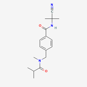 N-(1-cyano-1-methylethyl)-4-[(N,2-dimethylpropanamido)methyl]benzamide