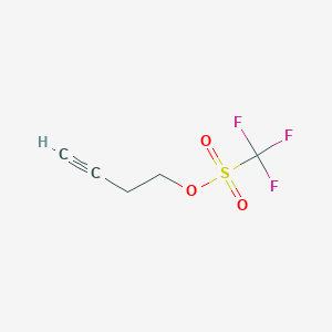 molecular formula C5H5F3O3S B2584853 3-Butynyl triflate CAS No. 32264-79-2