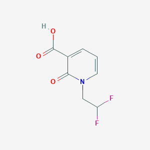 molecular formula C8H7F2NO3 B2584858 1-(2,2-Difluoroethyl)-2-oxopyridine-3-carboxylic acid CAS No. 1340253-47-5