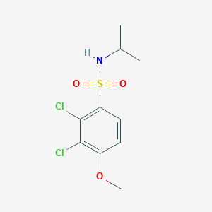 molecular formula C10H13Cl2NO3S B258486 2,3-dichloro-N-isopropyl-4-methoxybenzenesulfonamide 