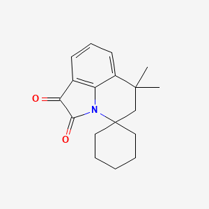 6',6'-Dimethyl-5',6'-dihydrospiro[cyclohexane-1,4'-pyrrolo[3,2,1-ij]quinoline]-1',2'-dione