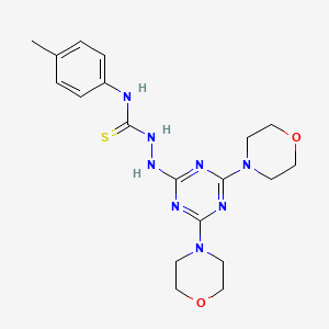 2-(4,6-dimorpholino-1,3,5-triazin-2-yl)-N-(p-tolyl)hydrazinecarbothioamide