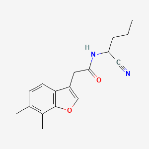 molecular formula C17H20N2O2 B2584876 N-(1-cyanobutyl)-2-(6,7-dimethyl-1-benzofuran-3-yl)acetamide CAS No. 1241337-96-1