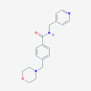 molecular formula C18H21N3O2 B258488 4-(morpholin-4-ylmethyl)-N-(pyridin-4-ylmethyl)benzamide 