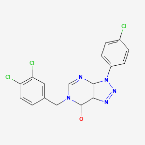 3-(4-Chlorophenyl)-6-[(3,4-dichlorophenyl)methyl]triazolo[4,5-d]pyrimidin-7-one