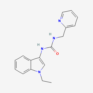 molecular formula C17H18N4O B2584882 1-(1-乙基-1H-吲哚-3-基)-3-(吡啶-2-基甲基)脲 CAS No. 899753-79-8