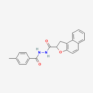 molecular formula C21H18N2O3 B2584891 N'-(4-甲基苯甲酰)-1,2-二氢萘[2,1-b]呋喃-2-甲酰肼 CAS No. 478064-23-2