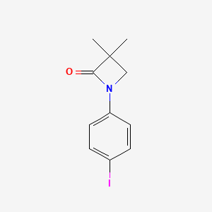 molecular formula C11H12INO B2584904 1-(4-Iodophenyl)-3,3-dimethylazetidin-2-one CAS No. 339100-84-4