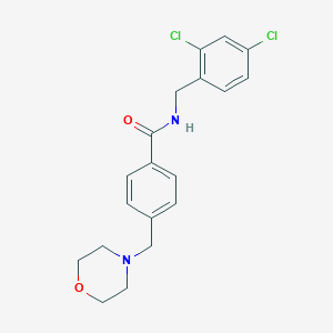 molecular formula C19H20Cl2N2O2 B258492 N-(2,4-dichlorobenzyl)-4-(morpholin-4-ylmethyl)benzamide 