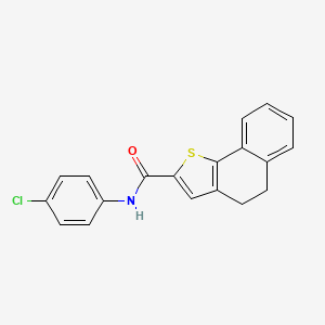 molecular formula C19H14ClNOS B2584939 N-(4-氯苯基)-4,5-二氢萘并[1,2-b]噻吩-2-甲酰胺 CAS No. 860785-82-6