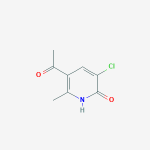 molecular formula C8H8ClNO2 B2584941 5-乙酰基-3-氯-6-甲基-1,2-二氢吡啶-2-酮 CAS No. 58405-00-8