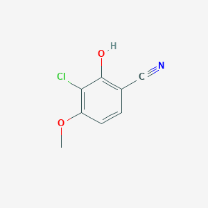 molecular formula C8H6ClNO2 B2584944 3-氯-2-羟基-4-甲氧基苯甲腈 CAS No. 2091759-27-0