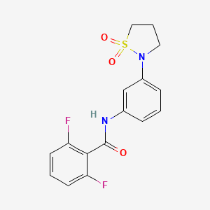 N-(3-(1,1-dioxidoisothiazolidin-2-yl)phenyl)-2,6-difluorobenzamide