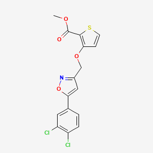 Methyl 3-{[5-(3,4-dichlorophenyl)-3-isoxazolyl]methoxy}-2-thiophenecarboxylate