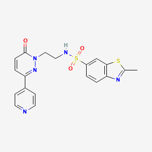 2-methyl-N-(2-(6-oxo-3-(pyridin-4-yl)pyridazin-1(6H)-yl)ethyl)benzo[d]thiazole-6-sulfonamide